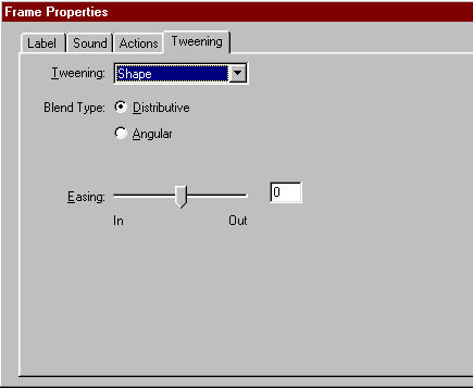 Shape tweening